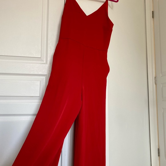 Dynamite V-Neck Wide Leg Jumpsuit - Picture 4 of 8